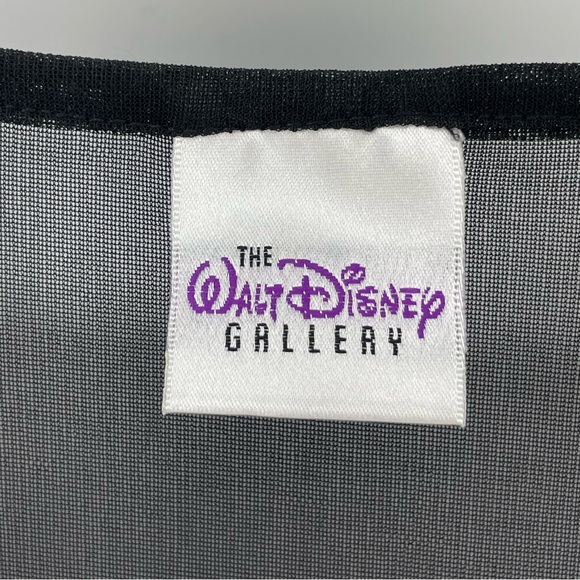 RARE Walt Disney Gallery Shirt Alice in Wonderland Sheer Mesh S - Picture 5 of 7